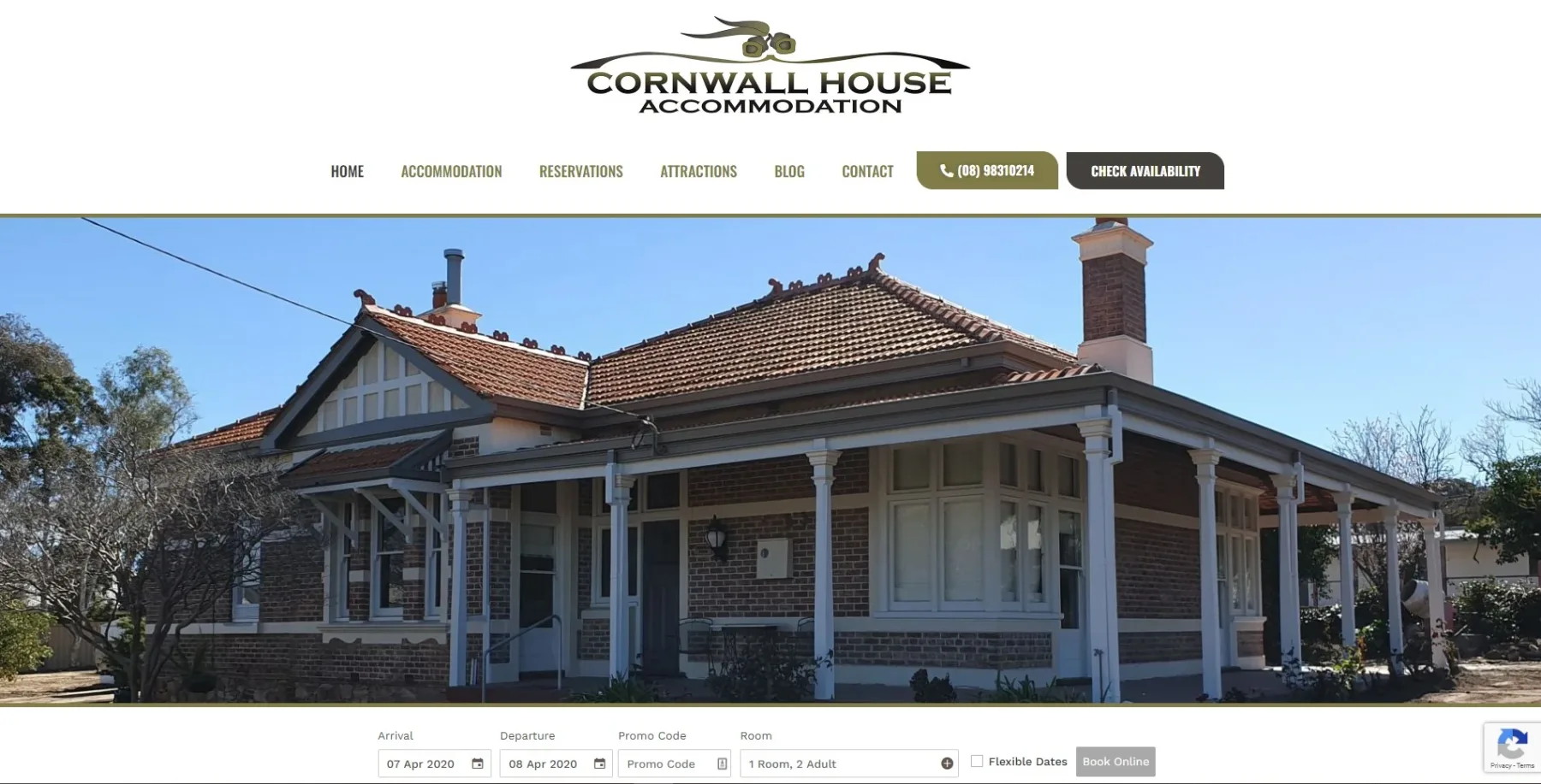 Cornwall House Accommodation