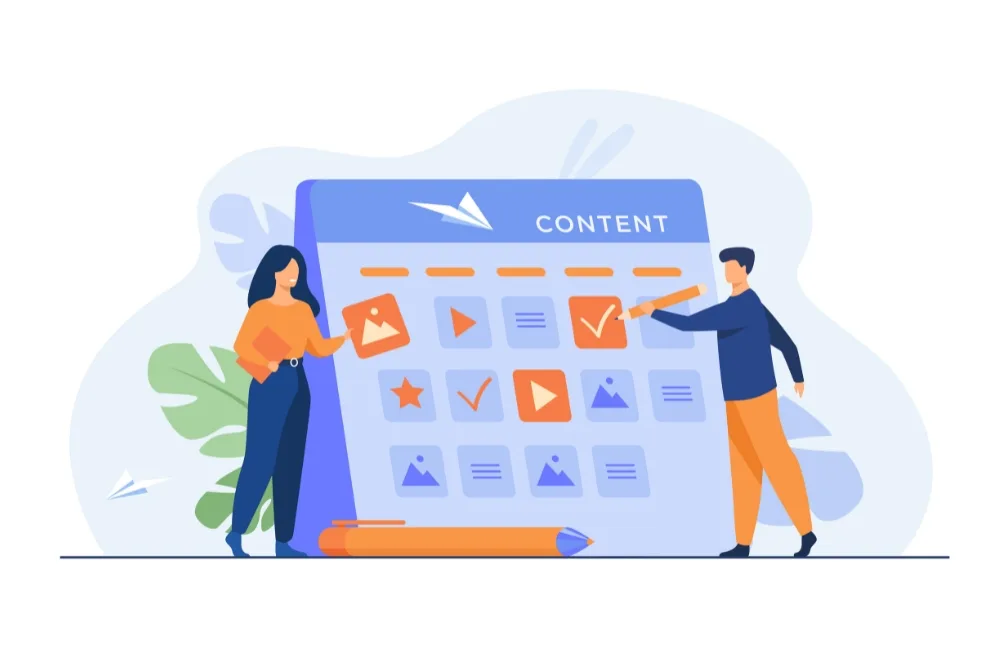Setting up a content calendar