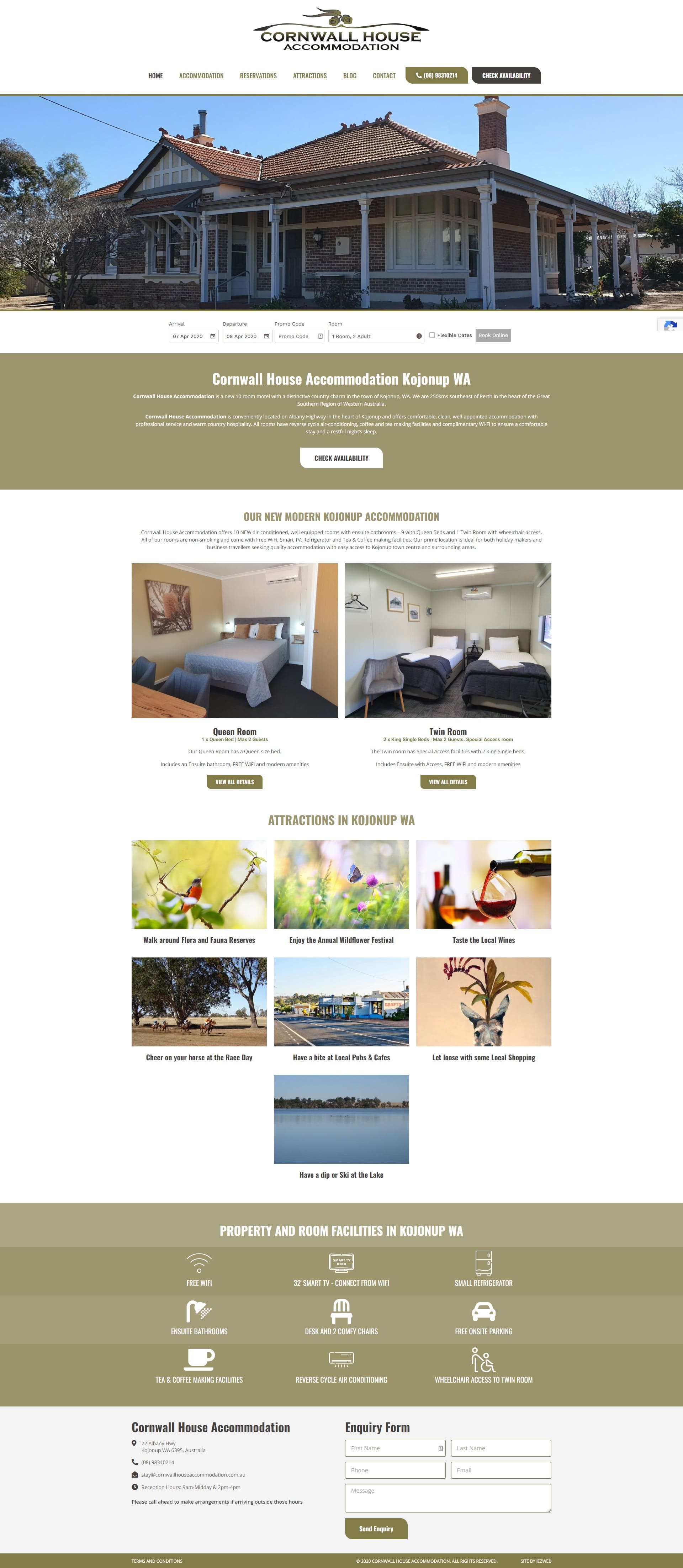 Cornwall House Accommodation -