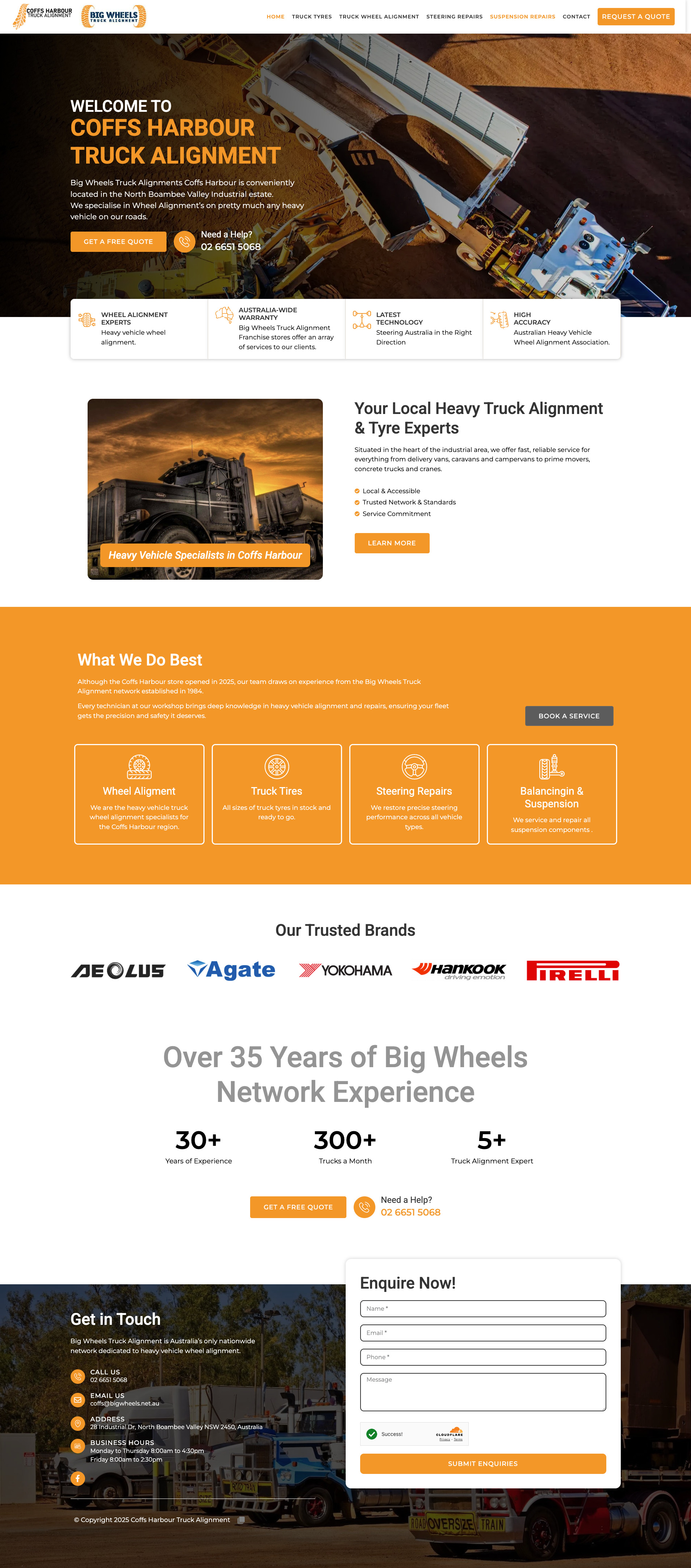 Coffs Harbour Truck Alignment -