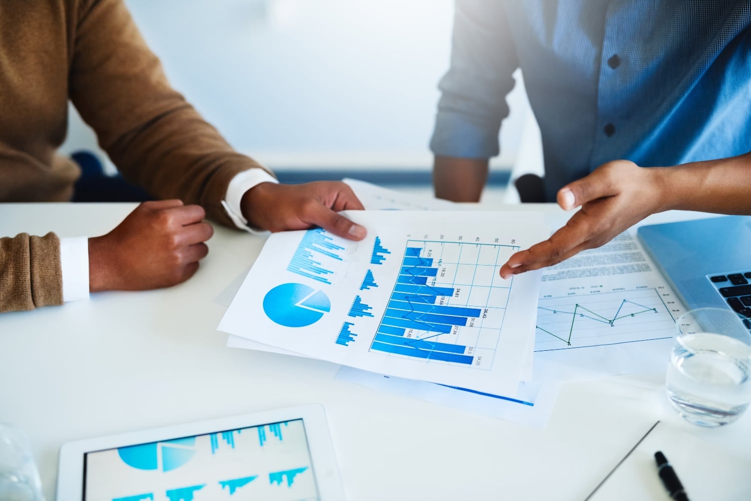 Should I Add a Blog to My Business Website? - Blog A line graph showing steady organic website traffic growth over a 12-month period following the launch of a consistent business blog strategy, with traffic compounding as new articles are published